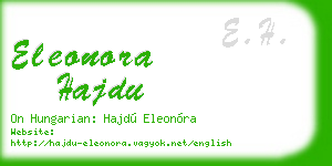 eleonora hajdu business card